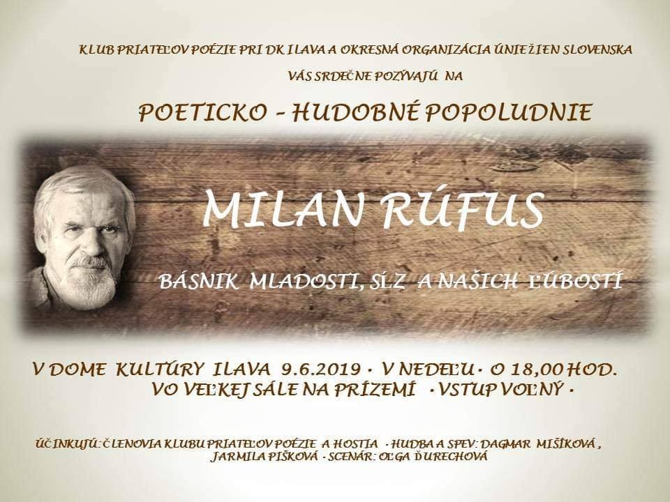 Milan Rufus Milan Rúfus – básnik mladosti, sĺz a našich ľúbostí. | MAS Vršatec