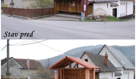 Rekonštrukcia autobusovej zastávky v obci Červený Kameň