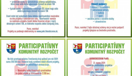 Trenčiansky samosprávny kraj - Participatívny komunitný rozpočet aj tento rok !