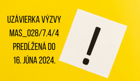 Aktualizácia výzvy MAS 028/7.4/4