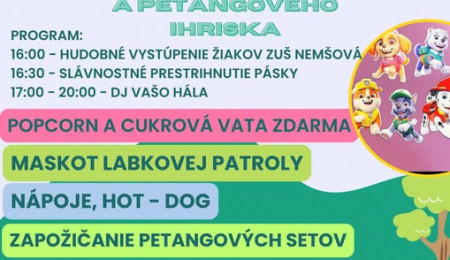 Otvorenie športovo - rekreačnej zóny