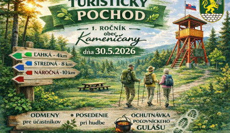 1. Turistický pochod v Kameničanoch